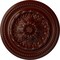 Ekena Millwork Chester Ceiling Medallion (Fits Canopies up to 2 1/4"), 15 3/4"OD x 1 7/8"P, Brushed Mahogany CM15CHBMF - alternate 1